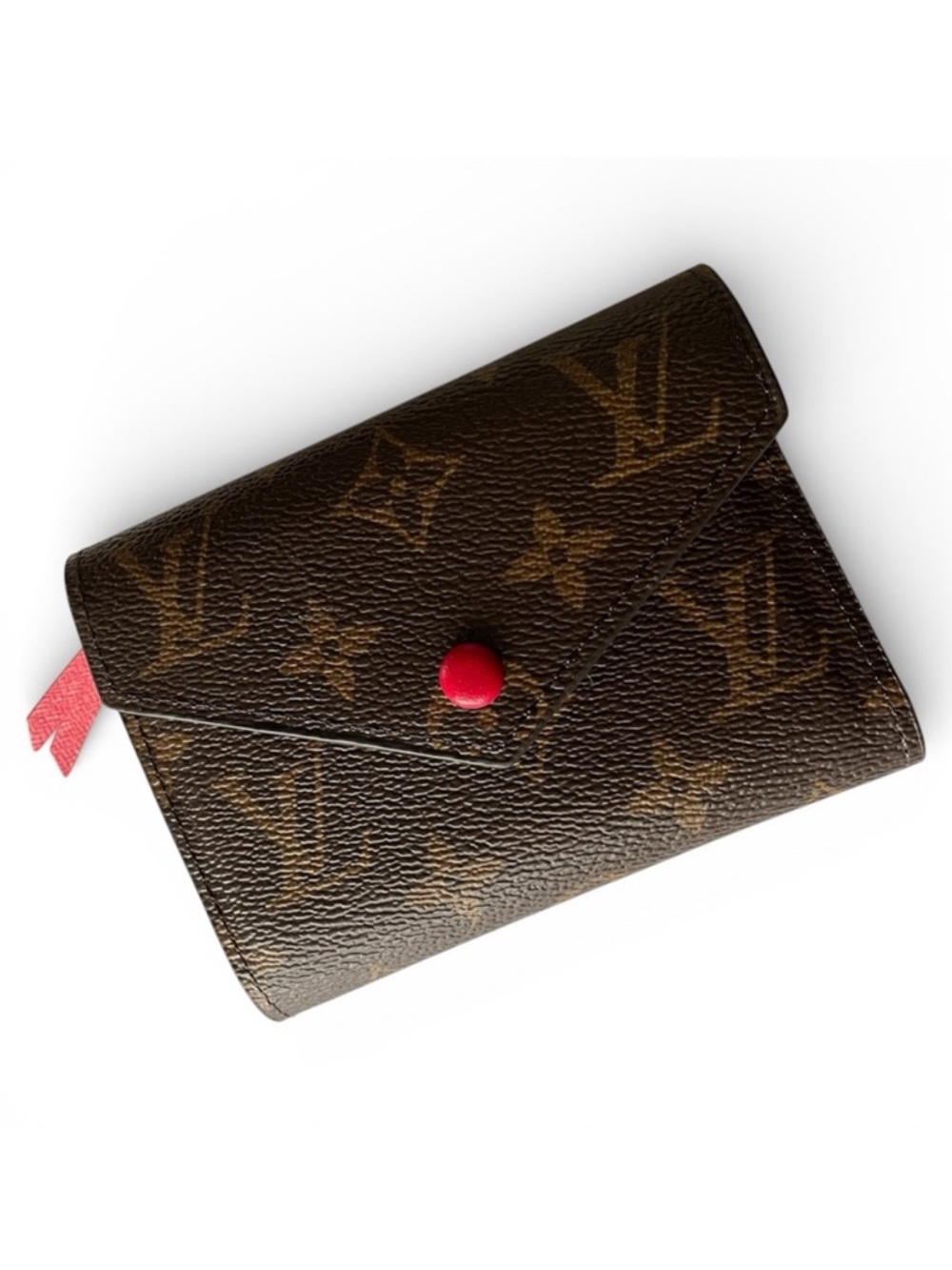 LV Portefeuille Victorine Tri-fold wallet  Monogram Red Inside
